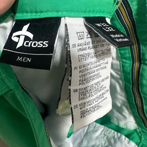 Cross Sportswear Men's Swedish Golf pants green color sz 32X32 - Picture 6 of 7